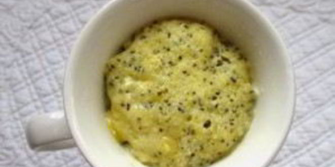 Рецепт лимонный кекс в микроволновке за 5 минут