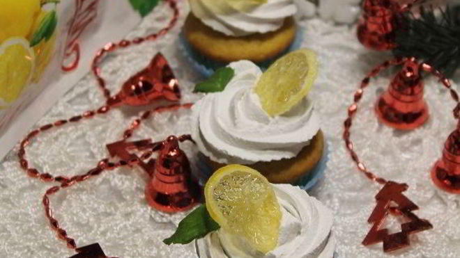 Рецепт Лимонные кексы Заснеженный лимон