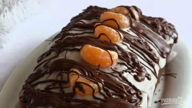 Рецепт Мандариновый кекс-пирог