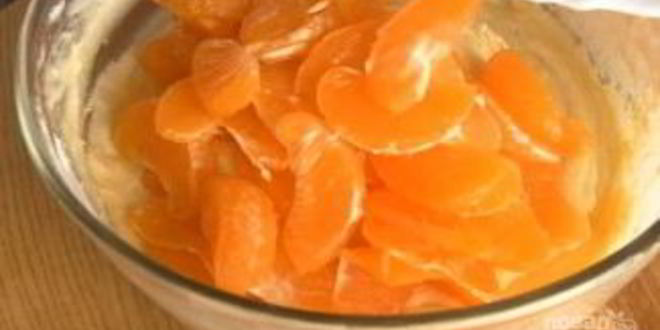 Рецепт мандариновый кекс-пирог