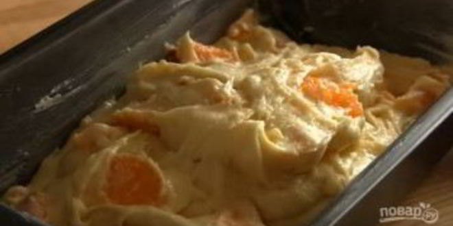 Рецепт мандариновый кекс-пирог