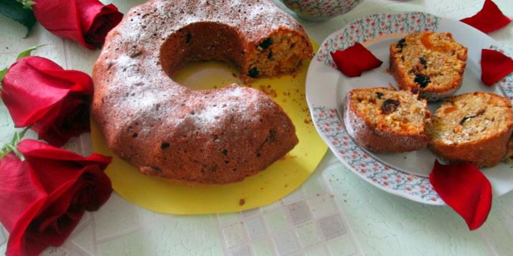 Рецепт постный кекс с сухофруктами