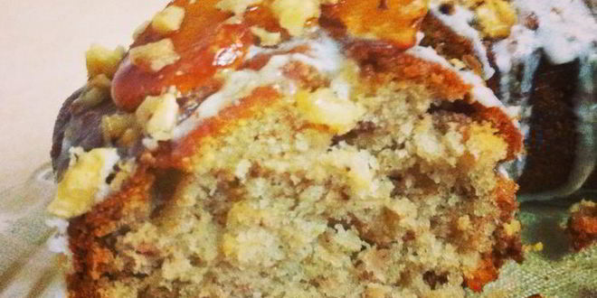 Рецепт осенний кекс с айвой и грецким орехом