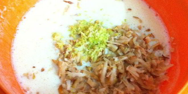 Рецепт осенний кекс с айвой и грецким орехом