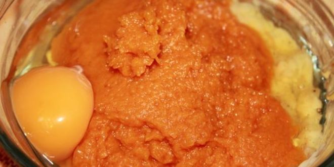 Рецепт овсяный кекс с тыквой и бананом