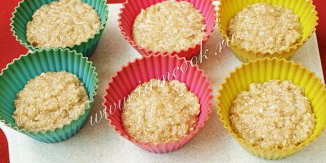 Рецепт овсяные кексы с кокосовой стружкой