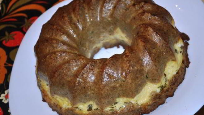 Рецепт Печеночно-сырный кекс