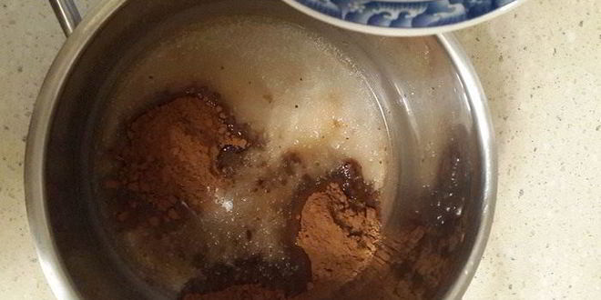 Рецепт постный шоколадно-ореховый кекс