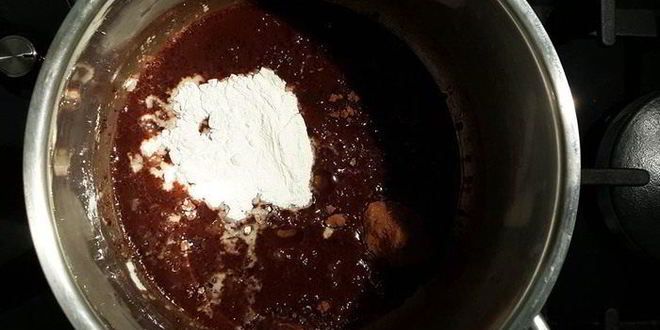 Рецепт постный шоколадно-ореховый кекс