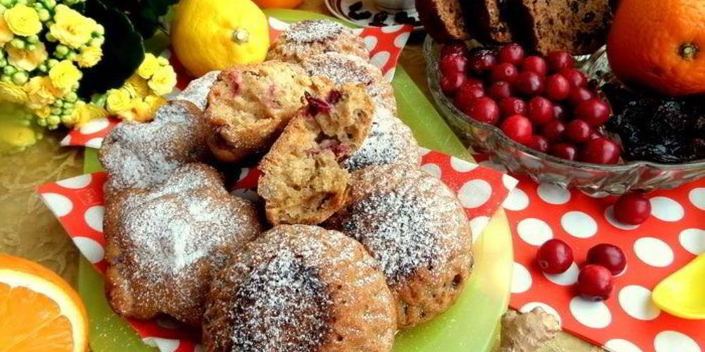 Как приготовить постные кексы с семечками и клюквой