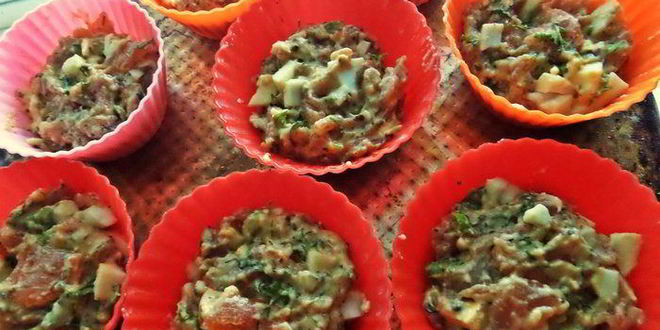 Рецепт рыбные закусочные кексы