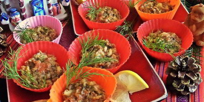 Рецепт рыбные закусочные кексы