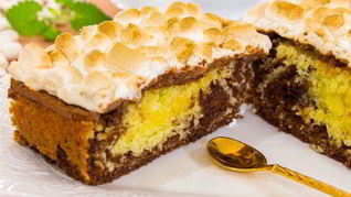 Рецепт Шоколадно-кокосовый кекс с маршмеллоу