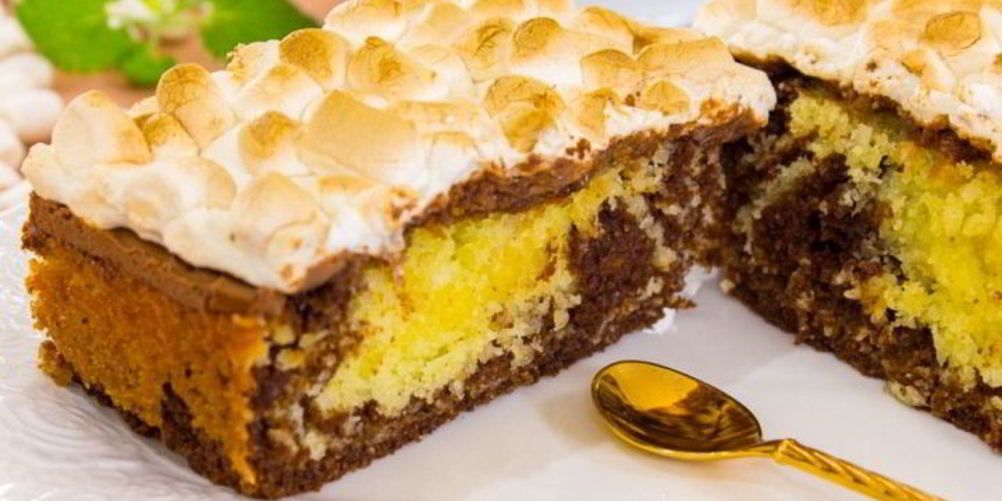 Как приготовить шоколадно-кокосовый кекс с маршмеллоу