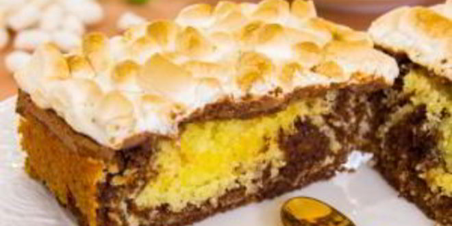 Рецепт шоколадно-кокосовый кекс с маршмеллоу