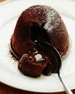 Шоколадный фондан из черного шоколада