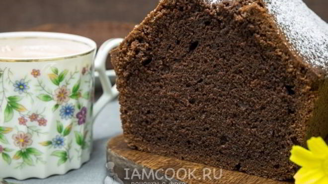 Рецепт Шоколадный кекс на сметане