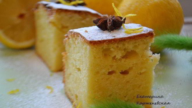 Рецепт Творожно-лимонный кекс