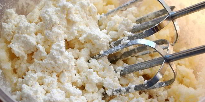 Рецепт творожный кекс полосатый