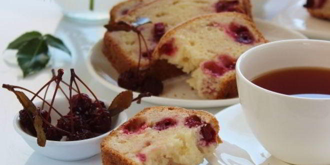 Рецепт творожный кекс с вишней