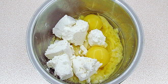 Рецепт творожный кекс
