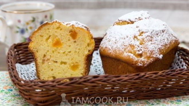 Рецепт Творожные кексы с курагой