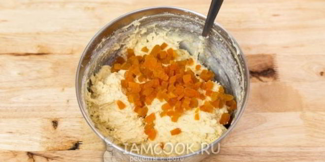 Рецепт творожные кексы с курагой