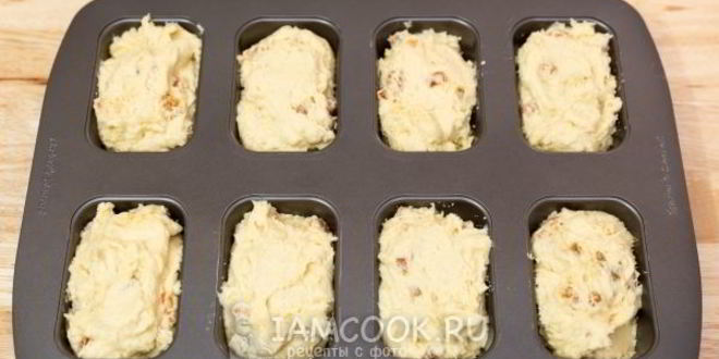 Рецепт творожные кексы с курагой