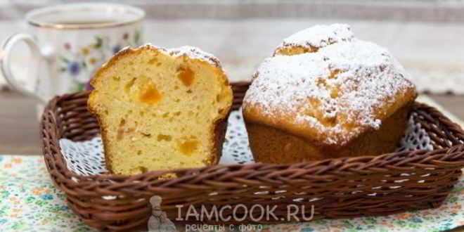 Рецепт творожные кексы с курагой