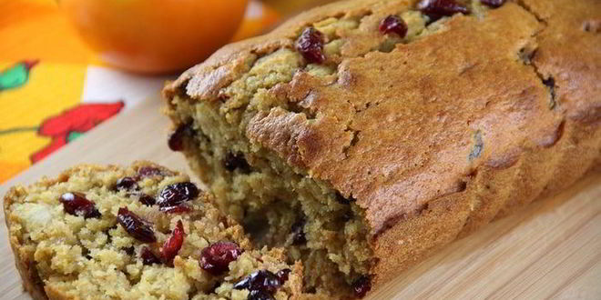 Рецепт тыквенно-апельсиновый кекс с клюквой