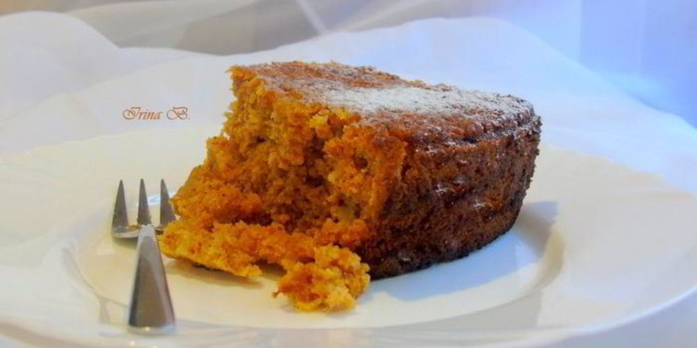 Как приготовить тыквенный кекс с яблоками, клюквой и орехами