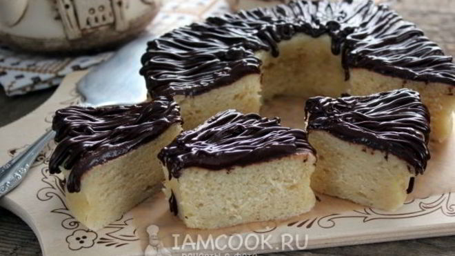 Рецепт Ванильный кекс в микроволновке