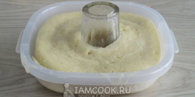 Рецепт ванильный кекс в микроволновке