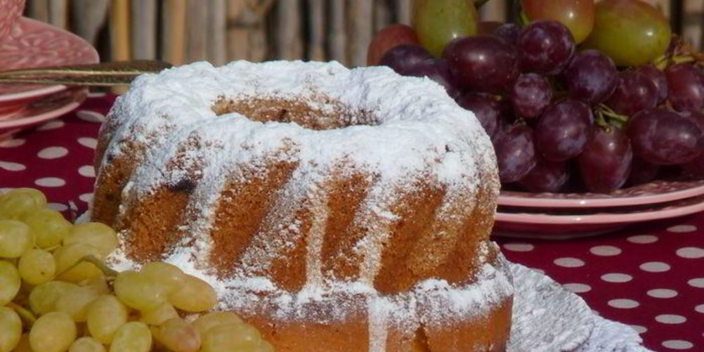 Как приготовить винный кекс с виноградом
