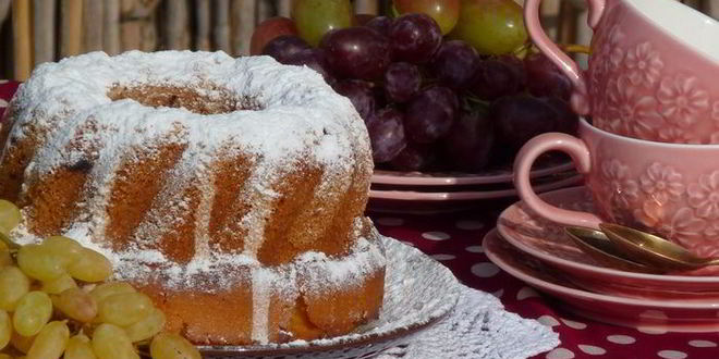 Рецепт винный кекс с виноградом