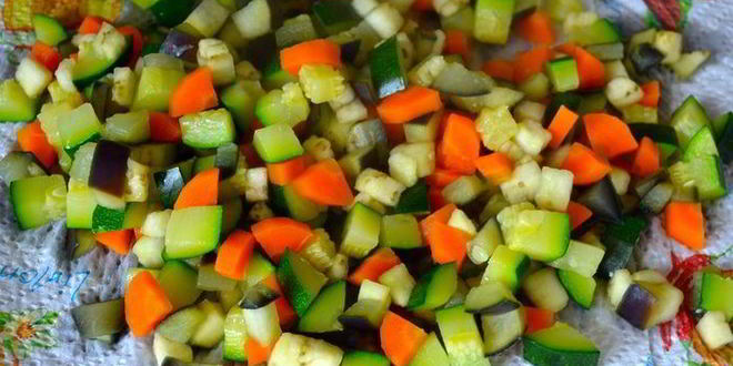 Рецепт закусочный кекс с овощами