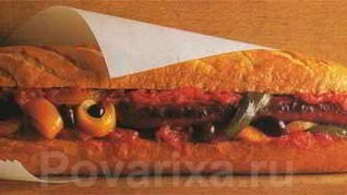 Рецепт Багет с сосиской