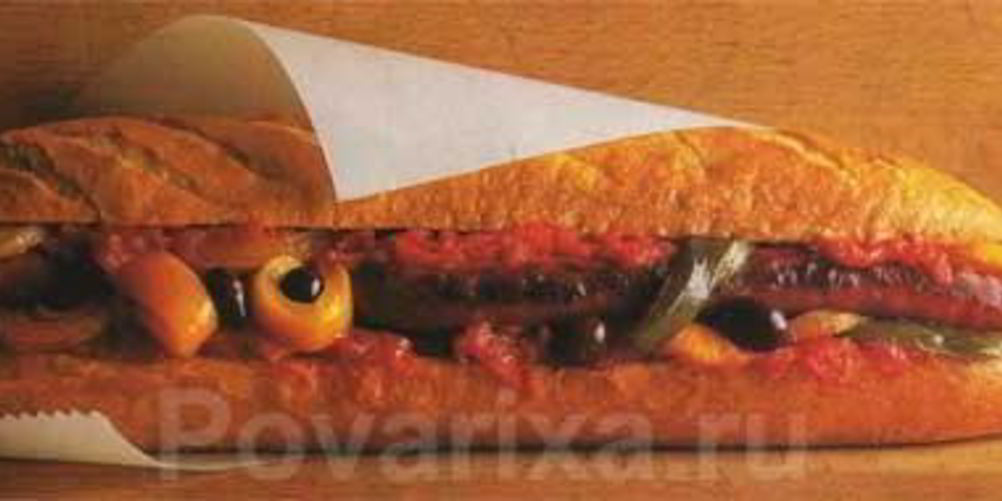 Как приготовить багет с сосиской
