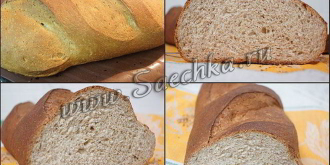 Рецепт батон с отрубями