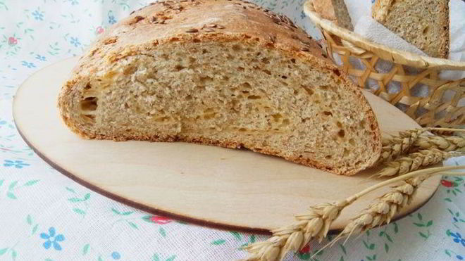 Рецепт Батон цельнозерновой с сыром