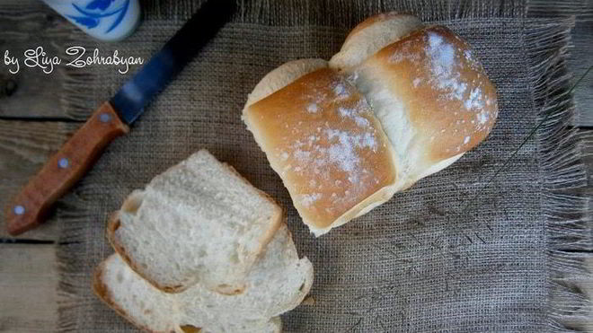 Рецепт Белый хлеб на молоке