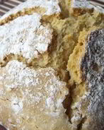 Бездрожжевой хлеб в хлебопечке простой