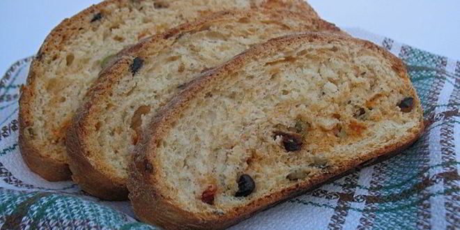 Рецепт итальянский хлеб с оливками, маслинами, вялеными помидорами и итальянскими травами