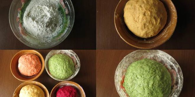 Рецепт хлеб овощной листья