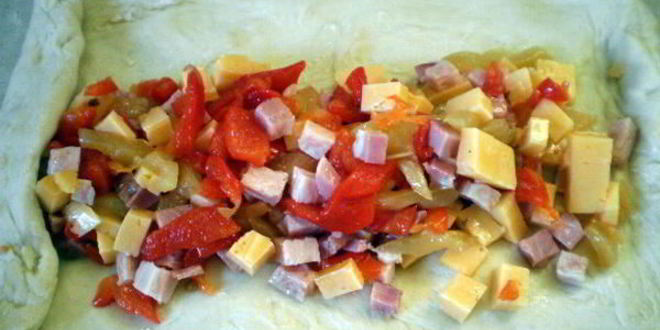 Рецепт хлеб с начинкой из бекона и перца