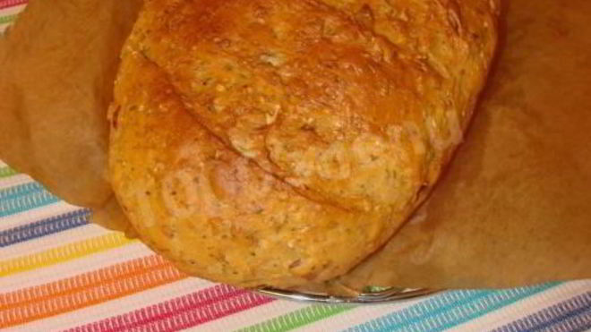 Рецепт Хлеб с овсяными хлопьями и семечками тыквы