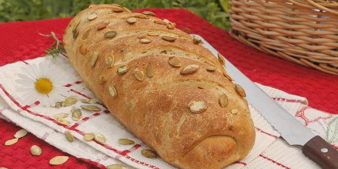 Рецепт хлеб с тыквенными семечками