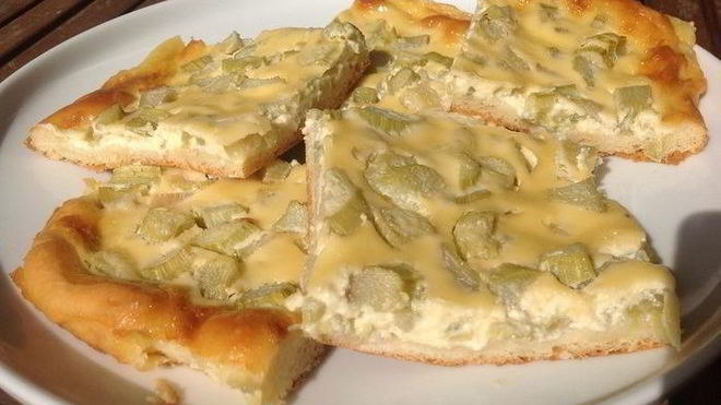 Рецепт Латышский ревеневый плоский хлебушек