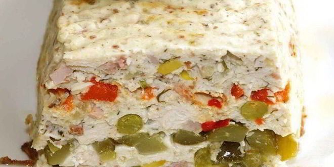 Рецепт миндально-куриный хлеб с овощами