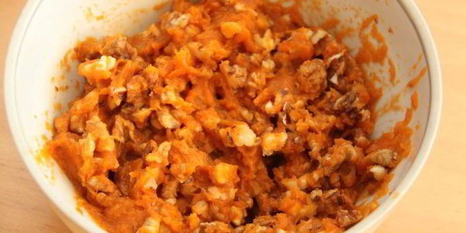 Рецепт мультизлаковый хлеб с бататом и грецким орехом